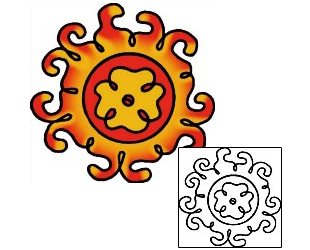 Sun Tattoo Astronomy tattoo | VVF-02571