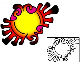 Sun Tattoo Astronomy tattoo | VVF-02579
