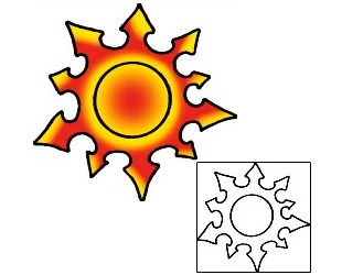 Sun Tattoo Astronomy tattoo | VVF-02582