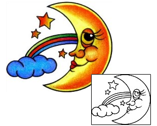 Rainbow Tattoo Astronomy tattoo | VVF-02602