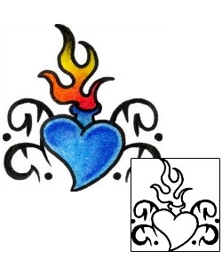 Heart Tattoo Religious & Spiritual tattoo | VVF-02636