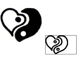 Yin Yang Tattoo Miscellaneous tattoo | VVF-02713