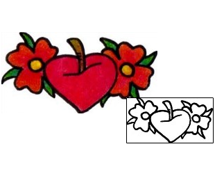 Heart Tattoo For Women tattoo | VVF-02939