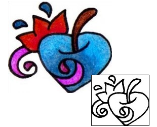 Heart Tattoo For Women tattoo | VVF-02975