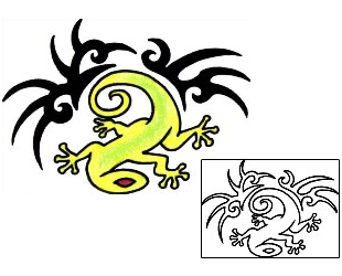 Gecko Tattoo Reptiles & Amphibians tattoo | VVF-03014