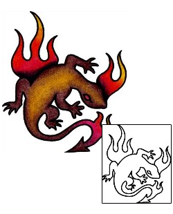 Gecko Tattoo Reptiles & Amphibians tattoo | VVF-03022
