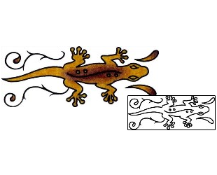 Gecko Tattoo Reptiles & Amphibians tattoo | VVF-03027