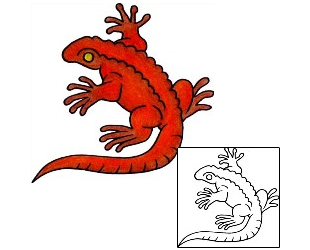 Gecko Tattoo Reptiles & Amphibians tattoo | VVF-03028