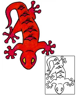 Gecko Tattoo Reptiles & Amphibians tattoo | VVF-03035