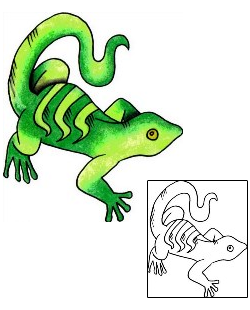 Gecko Tattoo Reptiles & Amphibians tattoo | VVF-03043