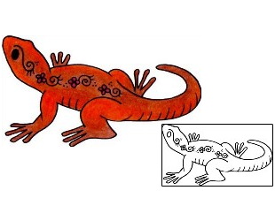 Gecko Tattoo Reptiles & Amphibians tattoo | VVF-03044