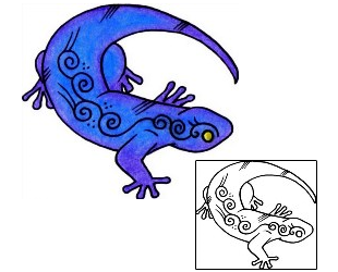 Gecko Tattoo Reptiles & Amphibians tattoo | VVF-03045