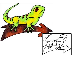 Gecko Tattoo Reptiles & Amphibians tattoo | VVF-03046
