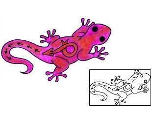 Gecko Tattoo Reptiles & Amphibians tattoo | VVF-03047