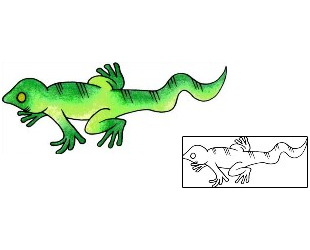 Lizard Tattoo Reptiles & Amphibians tattoo | VVF-03048