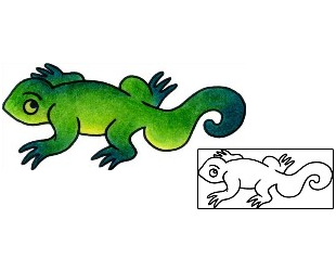 Gecko Tattoo Reptiles & Amphibians tattoo | VVF-03057