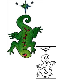 Lizard Tattoo Reptiles & Amphibians tattoo | VVF-03062