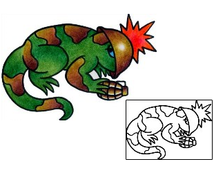 Lizard Tattoo Patronage tattoo | VVF-03070