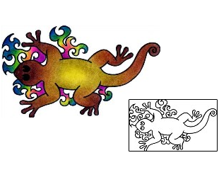 Lizard Tattoo Reptiles & Amphibians tattoo | VVF-03074