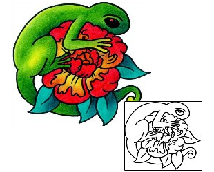 Gecko Tattoo Reptiles & Amphibians tattoo | VVF-03084