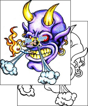 Devil - Demon Tattoo horror-evil-tattoos-banner-wood-wbf-00003