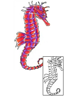 Seahorse Tattoo Marine Life tattoo | WHF-00060