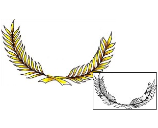 Laurel Wreath Tattoo WHF-00081