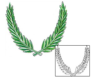 Laurel Wreath Tattoo WHF-00085