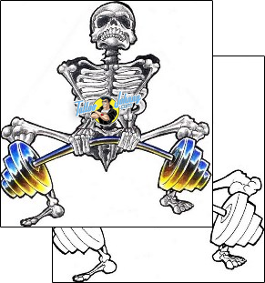 Skeleton Tattoo skeleton-tattoos-will-harper-whf-00113
