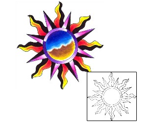 Sun Tattoo Astronomy tattoo | WHF-00122