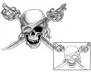 Crossbones Tattoo Miscellaneous tattoo | WHF-00131