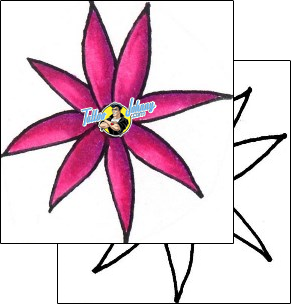 Flower Tattoo plant-life-flowers-tattoos-will-harper-whf-00145