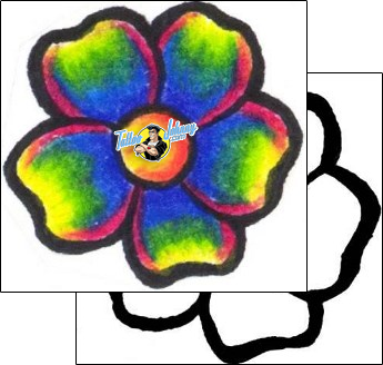 Flower Tattoo plant-life-flowers-tattoos-will-harper-whf-00150