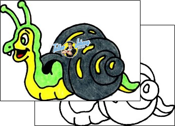 Cartoon Tattoo snail-tattoos-don-and-ron-wif-00097