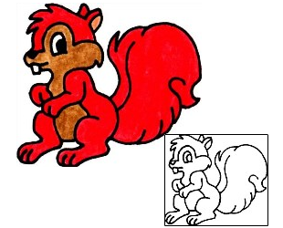 Picture of Chipper Squirrel Tattoo