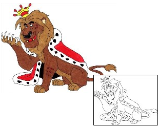 King Tattoo Animal tattoo | WIF-00128