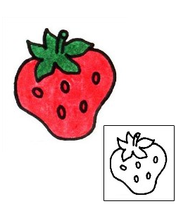 Strawberry Tattoo For Women tattoo | WIF-00130