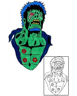 Zombie Tattoo Horror tattoo | WIF-00159