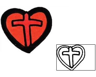 Sacred Heart Tattoo Religious & Spiritual tattoo | WIF-00286