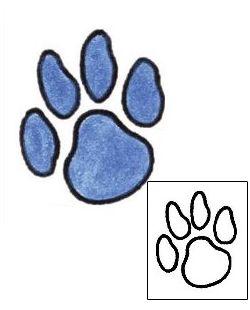 Paw Print Tattoo WIF-00293