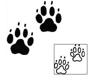 Paw Print Tattoo WIF-00299