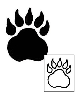 Paw Print Tattoo WIF-00315