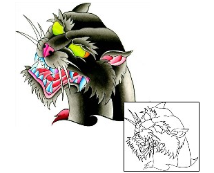Panther Tattoo Animal tattoo | WKF-00005