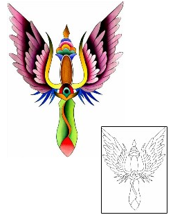 Dagger Tattoo For Women tattoo | WKF-00025