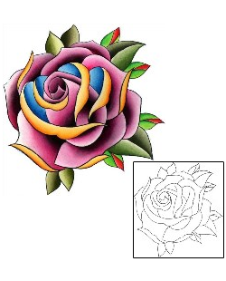 Rose Tattoo Plant Life tattoo | WKF-00031