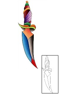 Dagger Tattoo Horror tattoo | WKF-00036