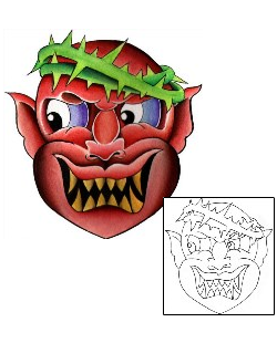 Devil - Demon Tattoo Horror tattoo | WKF-00037