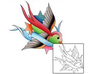 Bird Tattoo Miscellaneous tattoo | WKF-00050