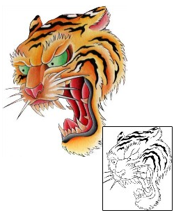 Tiger Tattoo Animal tattoo | WKF-00051
