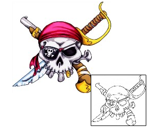 Pirate Tattoo Miscellaneous tattoo | X2F-00017